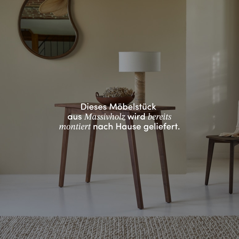 Esmée - Konsole aus Nussbaum massiv