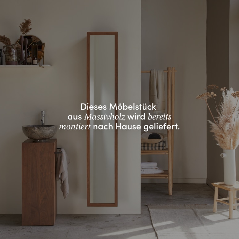 Twig - Hochschrank aus massivem Nussbaumholz rechts