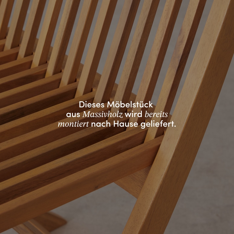 Capri - 2er-Set Gartenstühle aus massiver Akazie