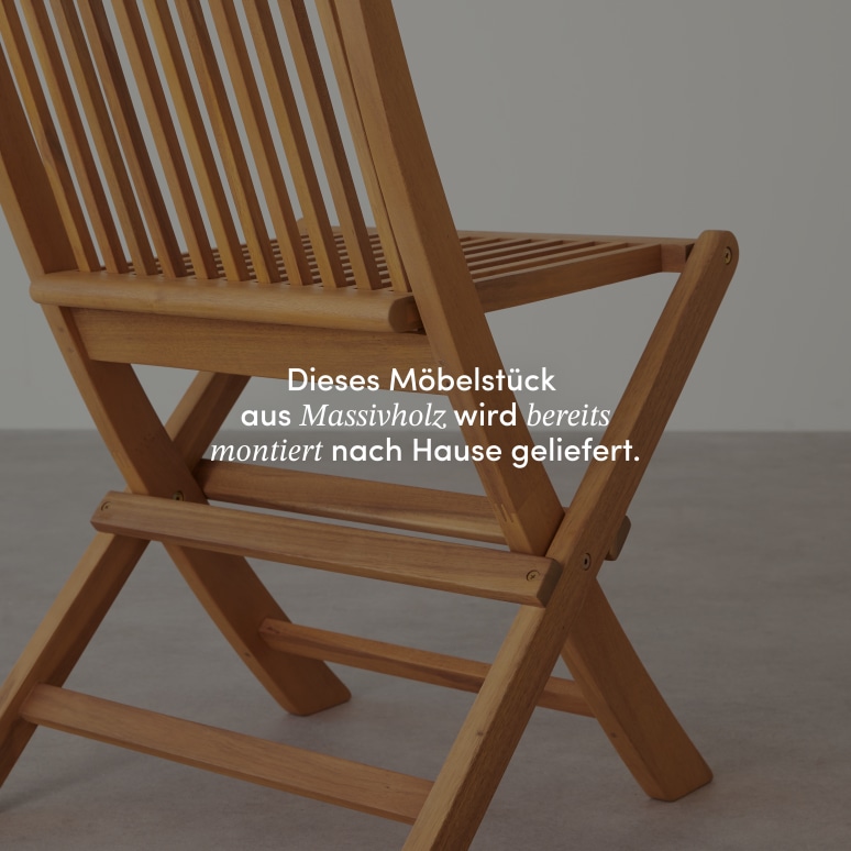 Capri - Gartenstühle aus massivem Akazienholz