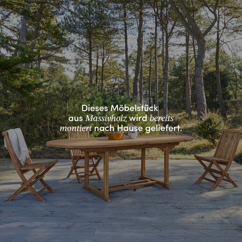 Capri - Outdoor Gartenmöbel Set aus massiver Akazie 6 Stühle