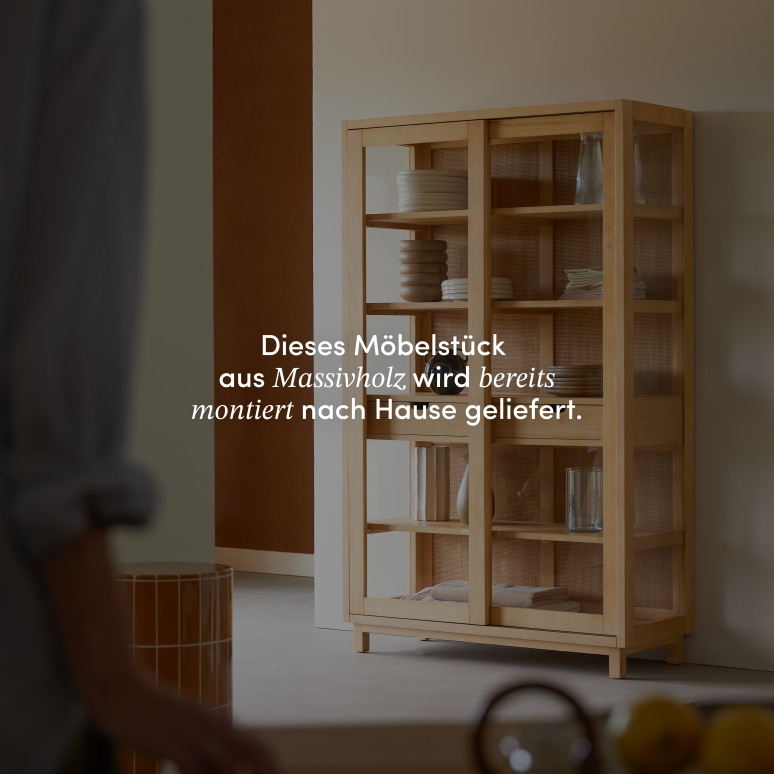 Adel - Geschirrschrank aus massiver Eiche