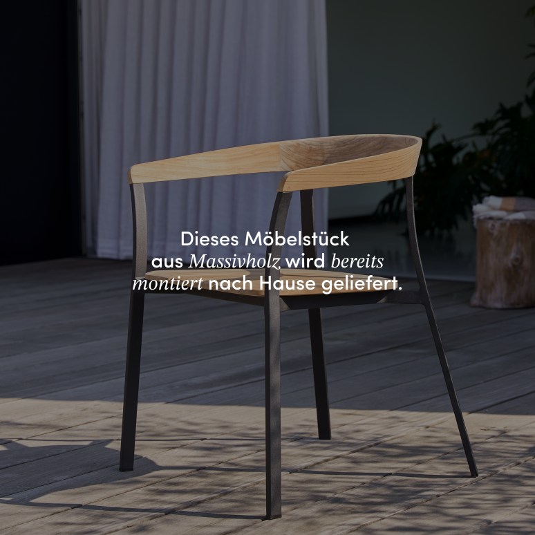 Arco - Gartenstuhl aus Teak massiv und Aluminium