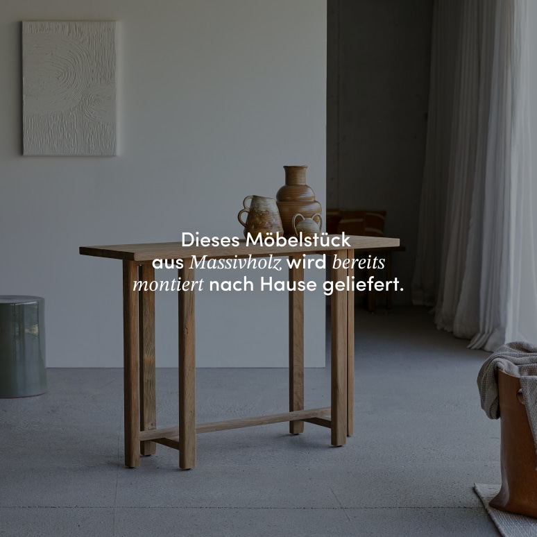 Antonia - Konsole aus massivem Recycling-Teak