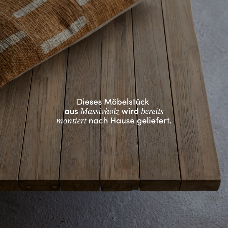 Joaquin - Sitzbank aus massivem Recycling-Teak ,3-Sitzer