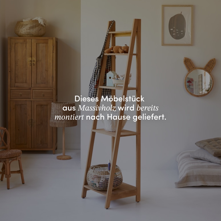 Bahya - Kinder-Bücherregal aus massivem Teak