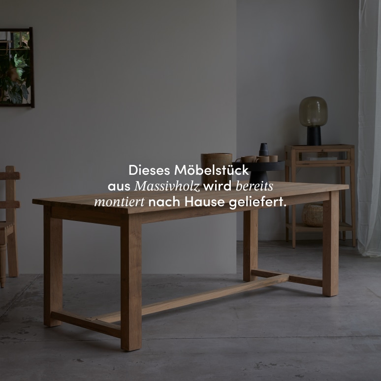 Teresa - Esstisch aus massivem Recycling-Teak 6-8 Personen