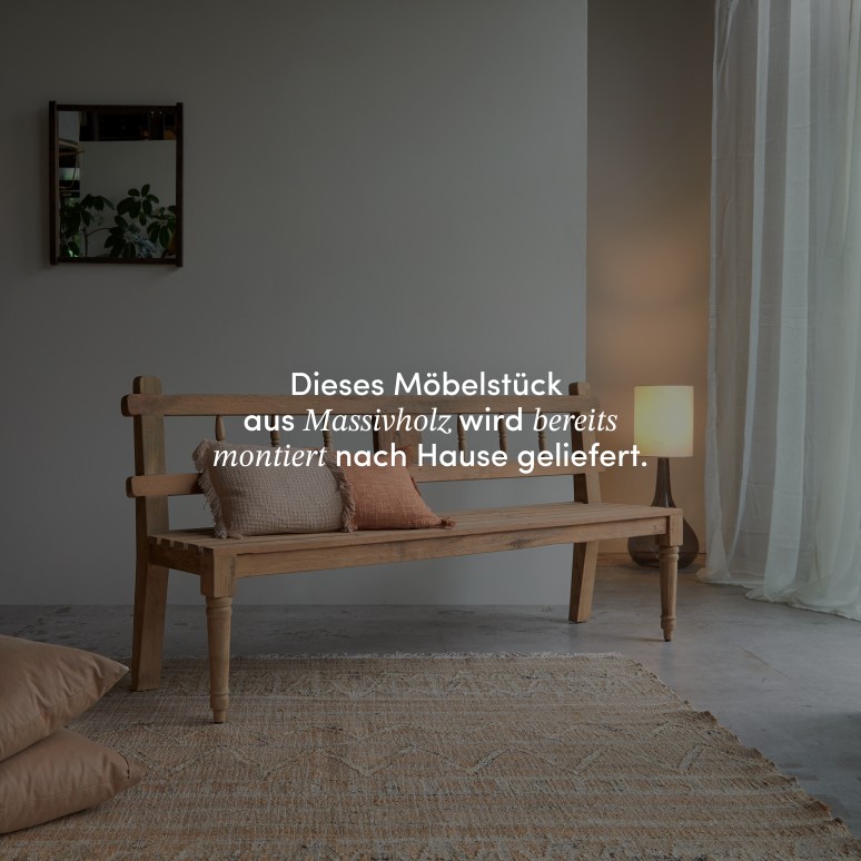 Paula - Bank aus massivem Recycling-Teak