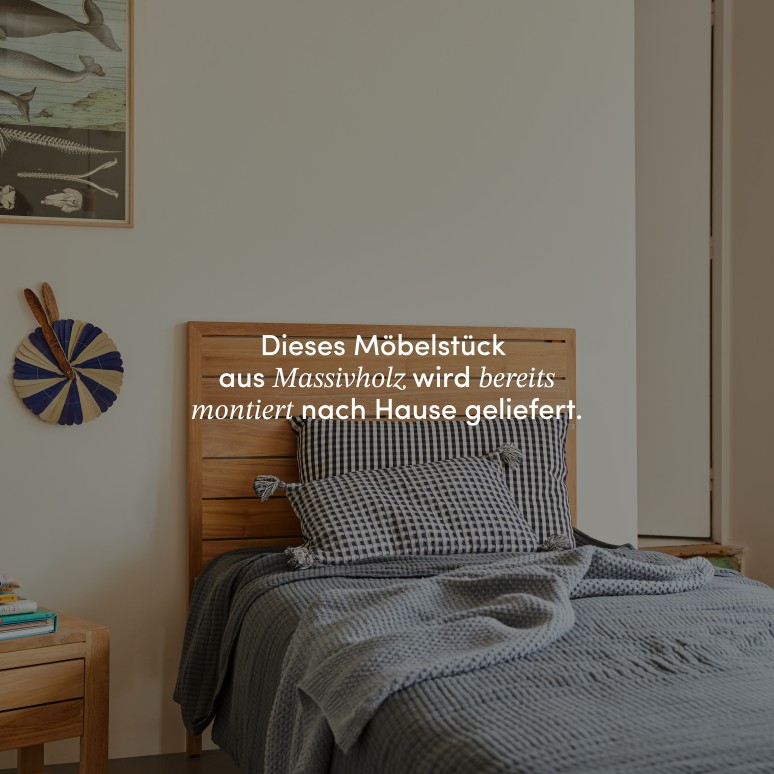 Minimalys - Kinder-Kopfteil aus massivem Teak 95 cm