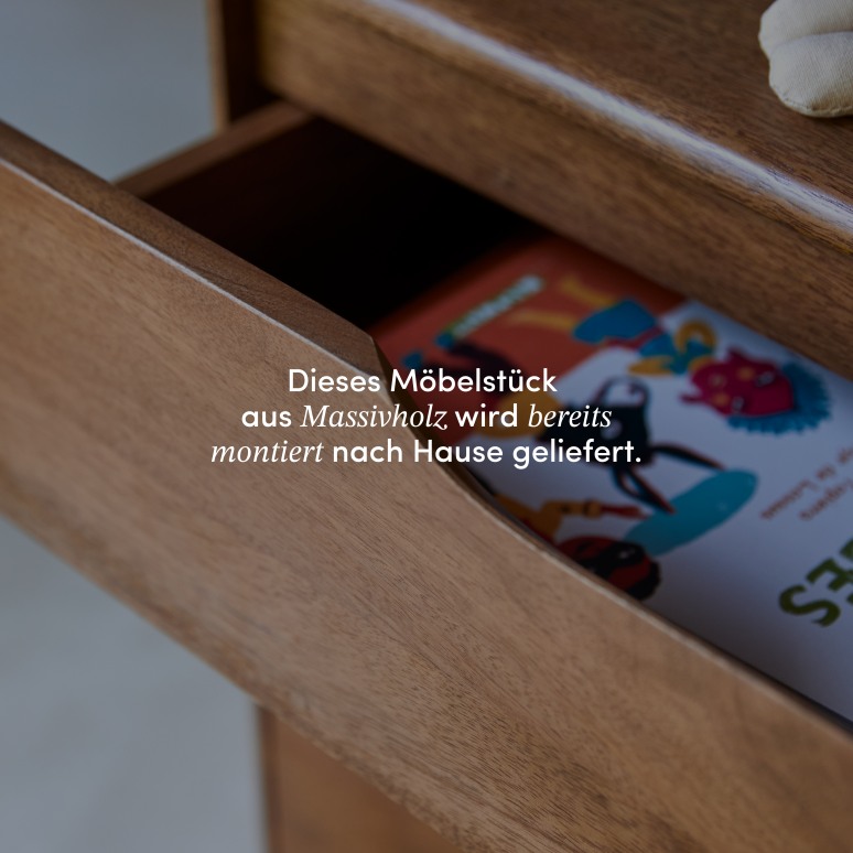 Gabrielle - Kindernachttisch aus massivem Mangoholz