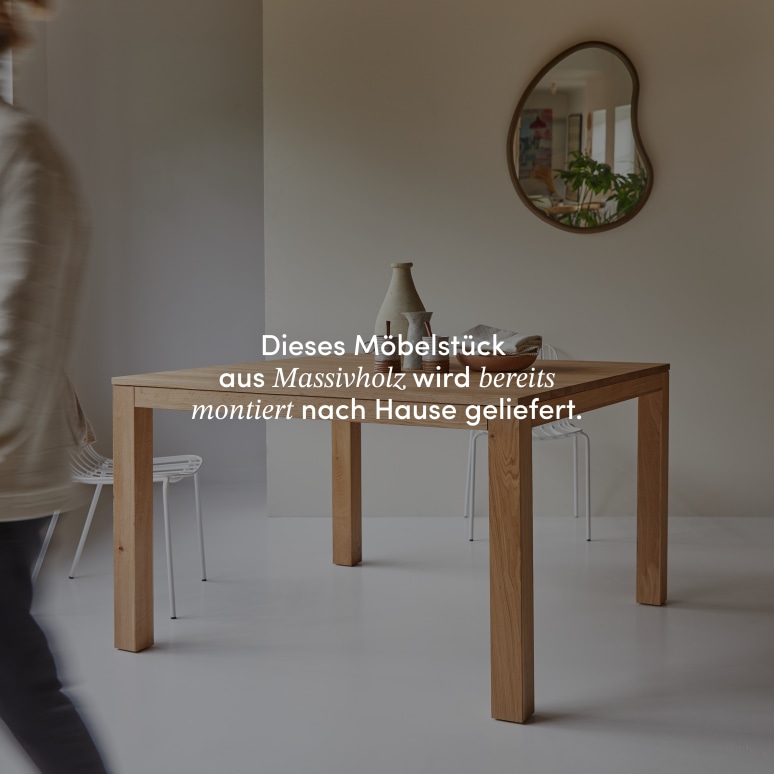 Eden - Tisch aus massivem Eichenholz 4-6 Pers.