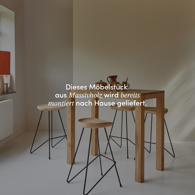 Eden - Bartisch aus massivem Eichenholz 2-4 Pers.