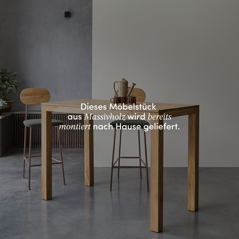 Eden - Bartisch aus massivem Eichenholz 4-6 Pers
