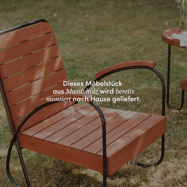 Key Wood - Gartensessel aus massivem Akazienholz