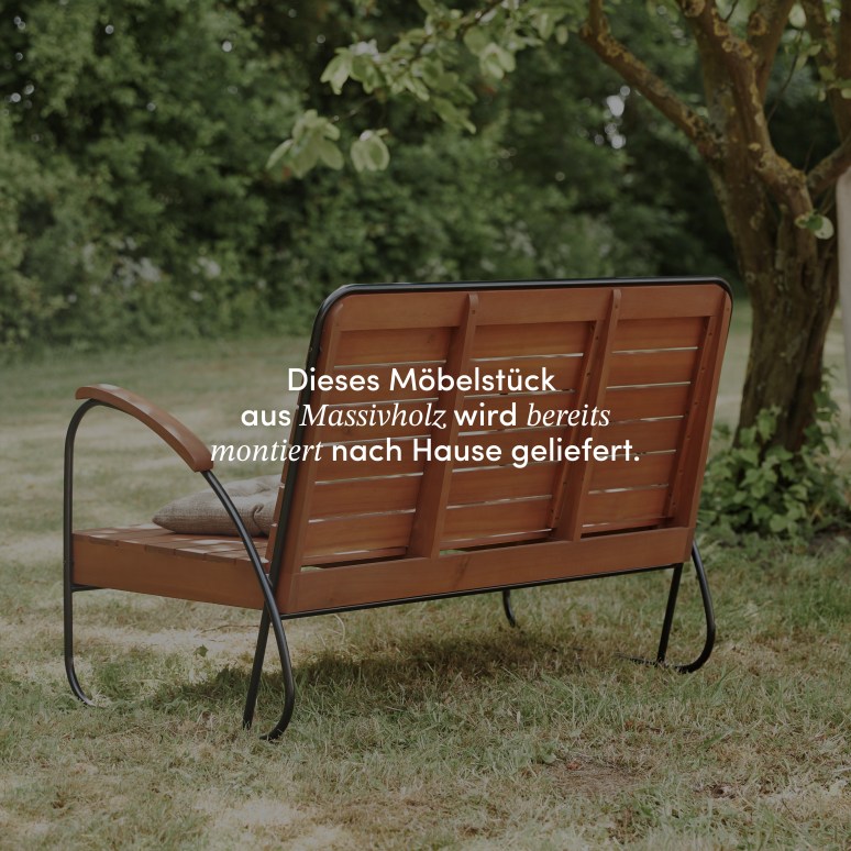 Key Wood - Gartenbank aus Akazie massiv