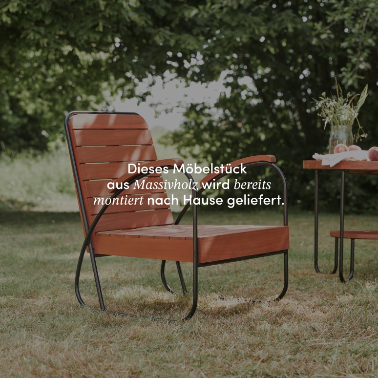 Key Wood - Gartenlounge aus massivem Akazienholz 4-Sitzer