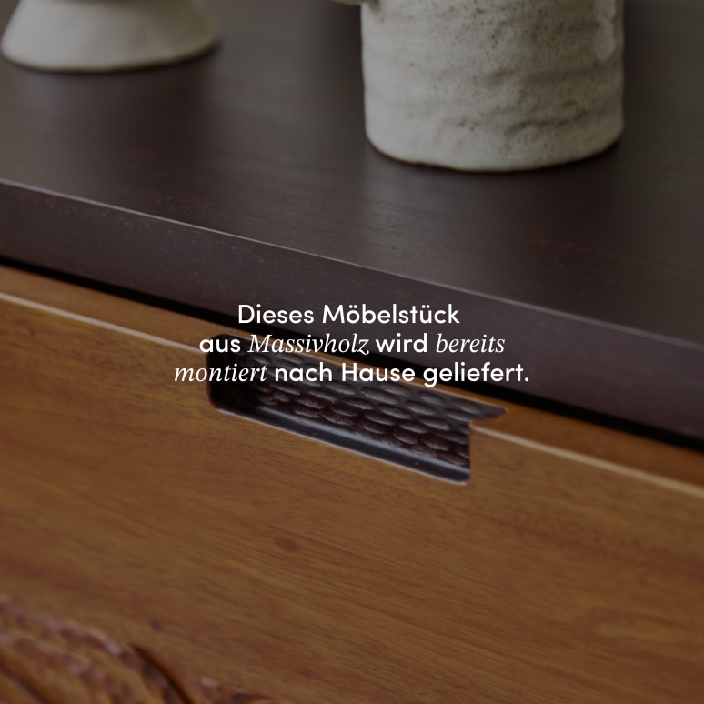 Frida - TV-Möbel aus massivem Mahagoniholz 200 cm