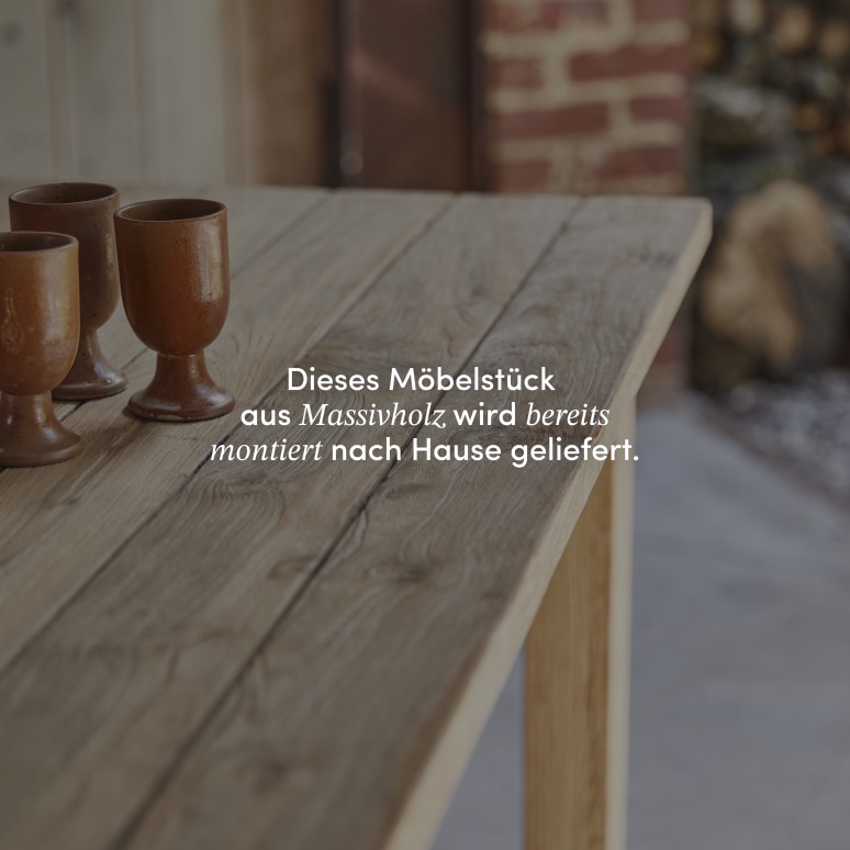 Teresa - Gartentisch aus massivem, recyceltem Teakholz, 6-8 Pers.