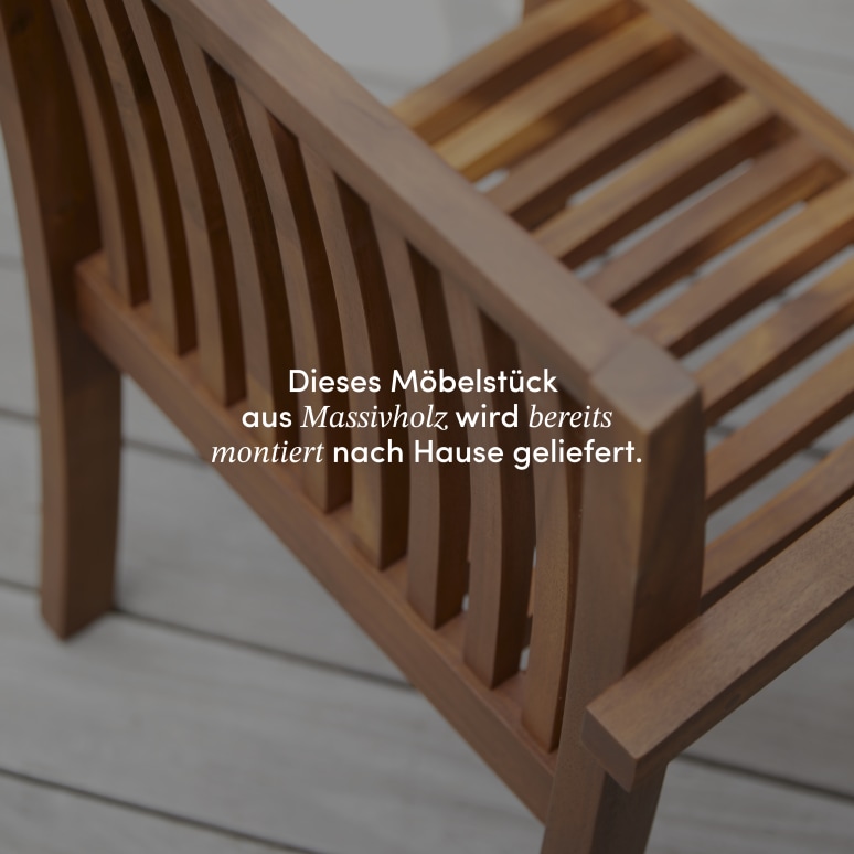 Pilar - 2er-Set Gartensessel aus massivem Akazienholz