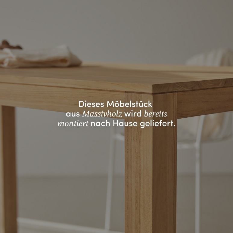 Eden - Rechteckiger Tisch aus massivem Teakholz 4-6 Pers.