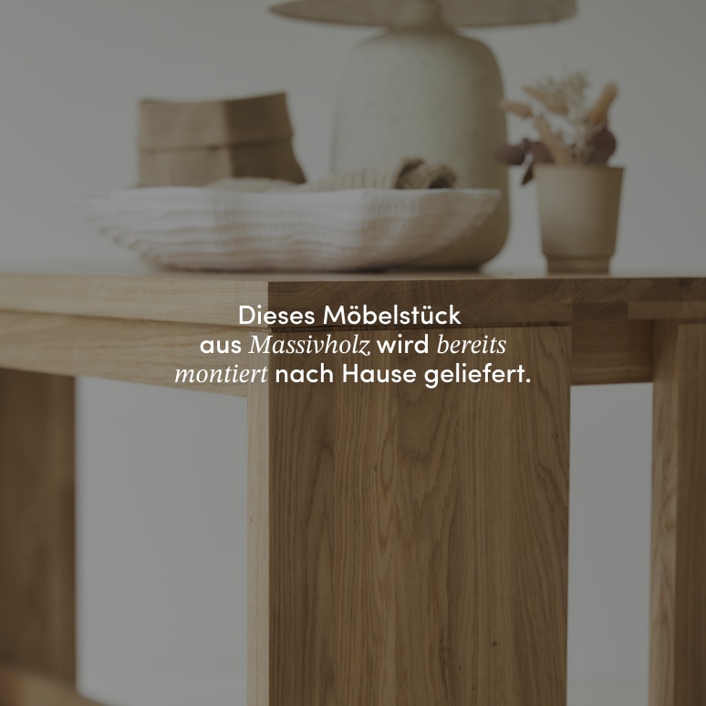 Eden - Schreibtisch aus massivem Eichenholz 160 cm