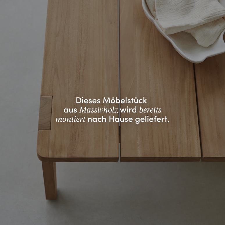 Olia - Wohnzimmer-Couchtisch aus Teakholz