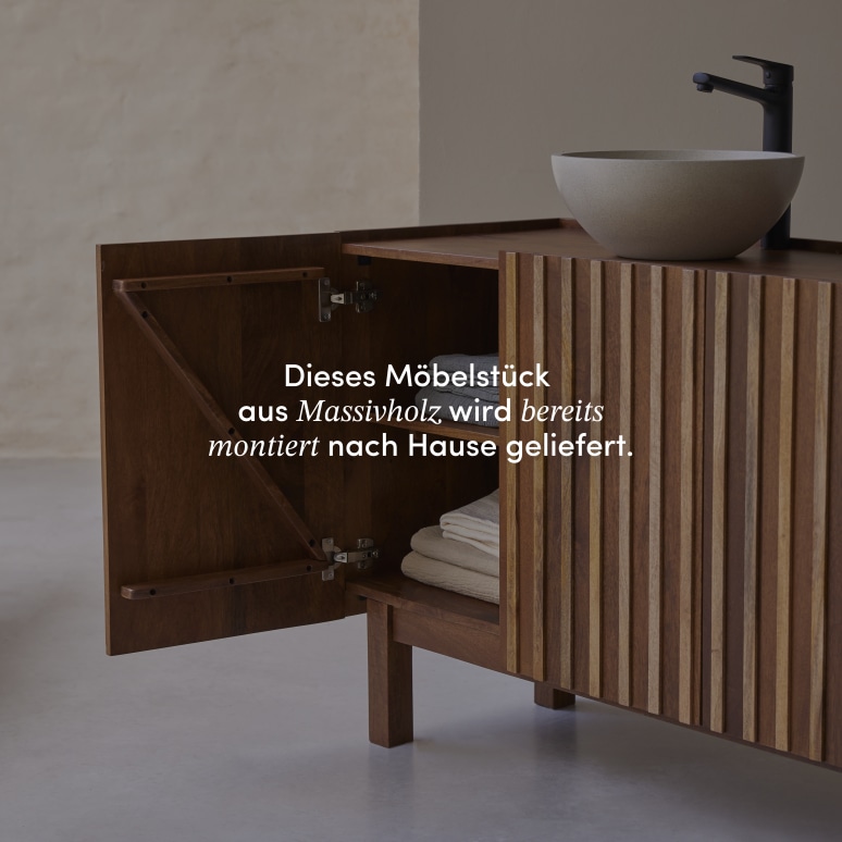 Milo - Badezimmermöbel aus Mangoholz 164 cm