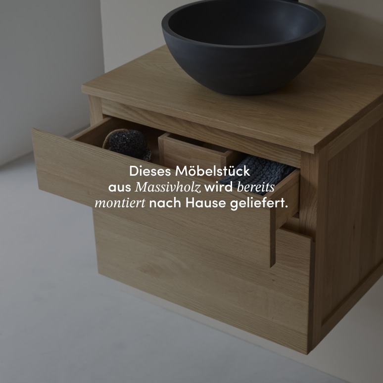 Jacob - Badezimmermöbel aus massiver Eiche 60 cm
