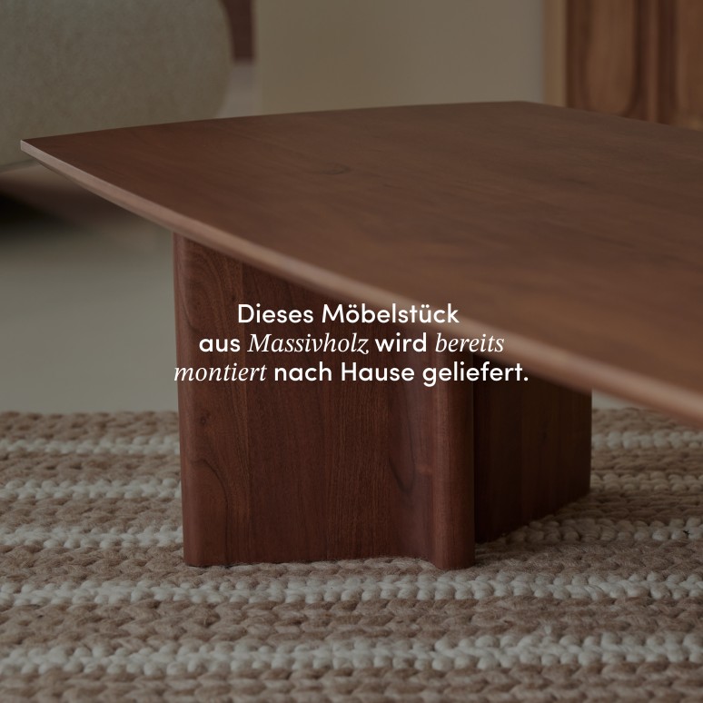 Suzanne - Couchtisch aus massivem Akazienholz