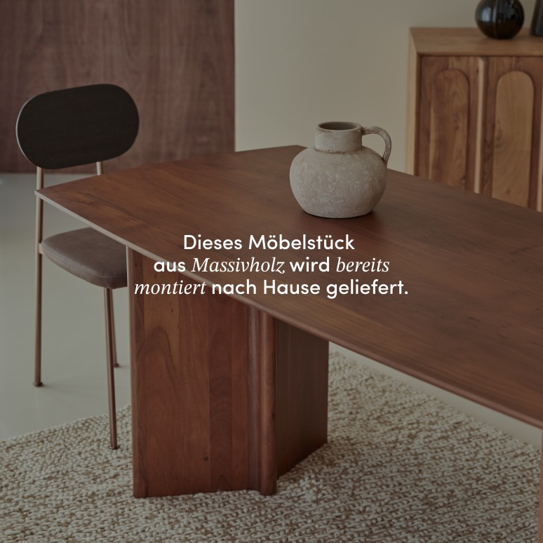 Suzanne - Tisch aus massivem Akazienholz 6 Pers.