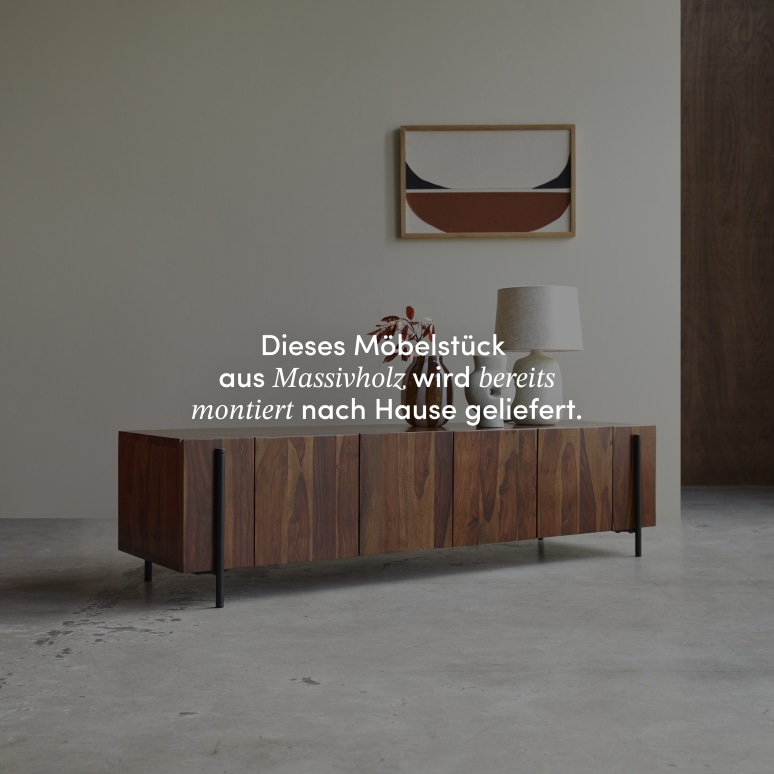 Honorine - Niedriges TV-Möbel aus massivem Palisanderholz 170 cm