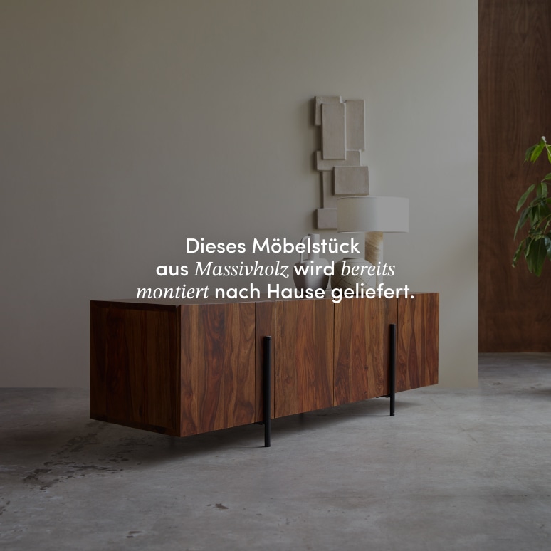 Honorine - Lowboard aus massivem Palisanderholz 165 cm