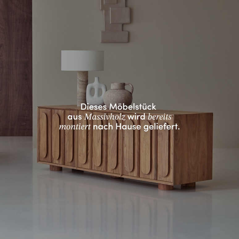 Olga - TV-Schrank aus massivem Akazienholz 145 cm