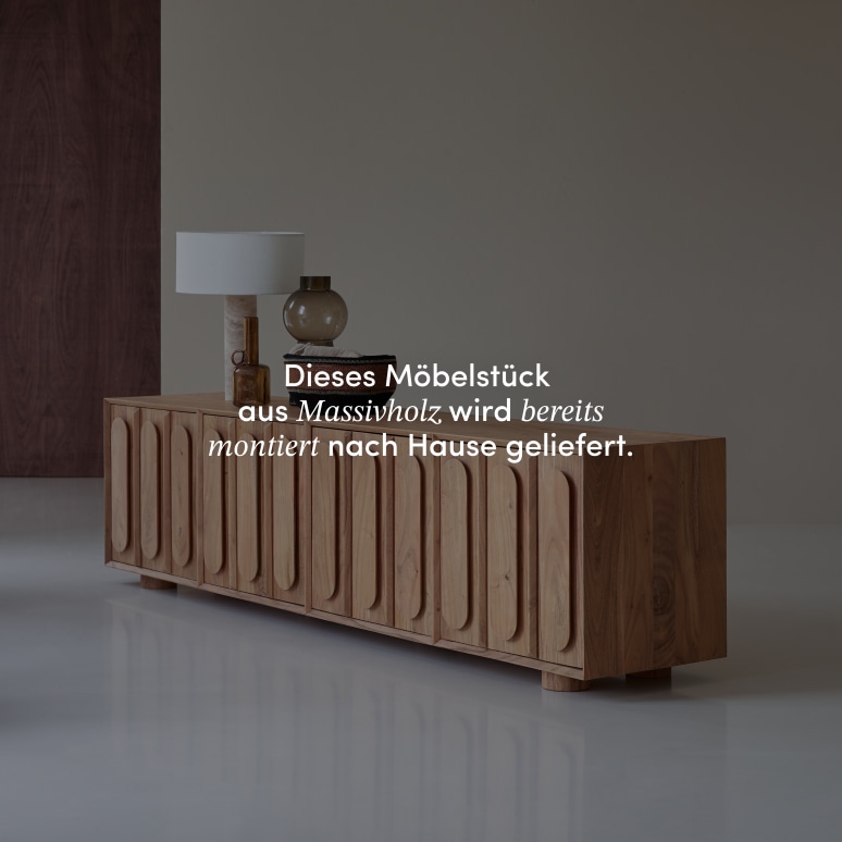 Olga - TV-Schrank aus massivem Akazienholz 195 cm