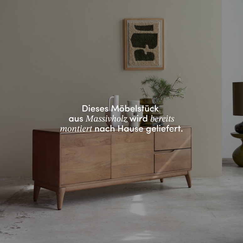 Gabrielle - TV-Schrank aus massivem Mangoholz, 140 cm