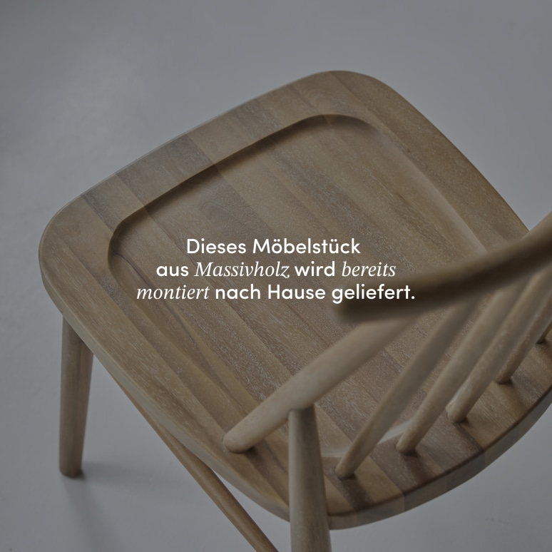 Léa - Stuhl aus massivem Akazienholz