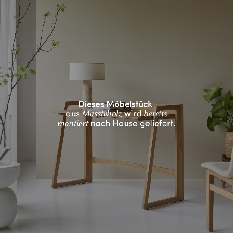 Philip - Klappbarer Schreibtisch aus hellem, massivem Teakholz