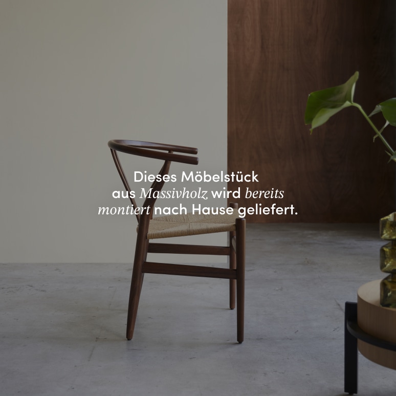 Blaise - Stuhl aus massivem dunklem Teakholz und Webware