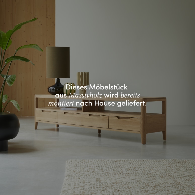 Arto - TV-Schrank aus massiver Eiche 180 cm