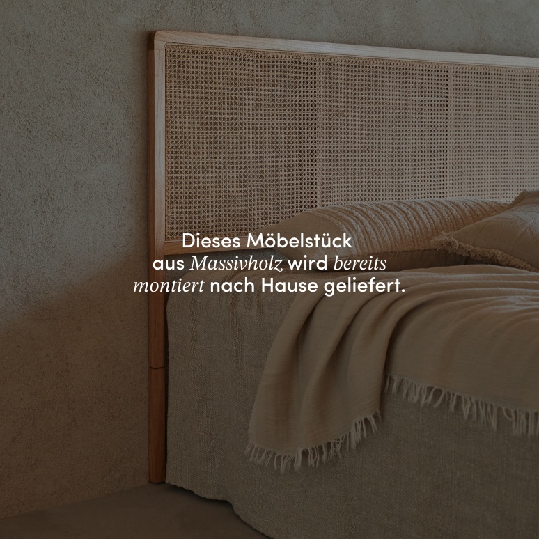 Adèle - Bett-Kopfteil aus Rattangeflecht 180 cm