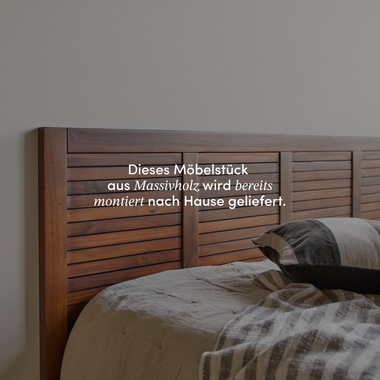 Loggia - Bettkopfteil aus massivem Akazienholz 180 cm