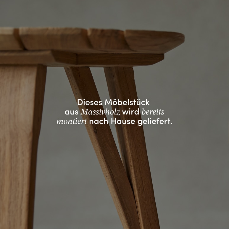 Katrine - Ablagetisch aus massivem, recyceltem Teakholz