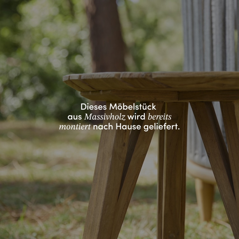 Katrine - Outdoor-Ablagetisch aus massivem, recyceltem Teakholz