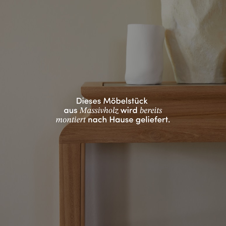 Achille - Konsole aus massivem Teakholz 100 cm