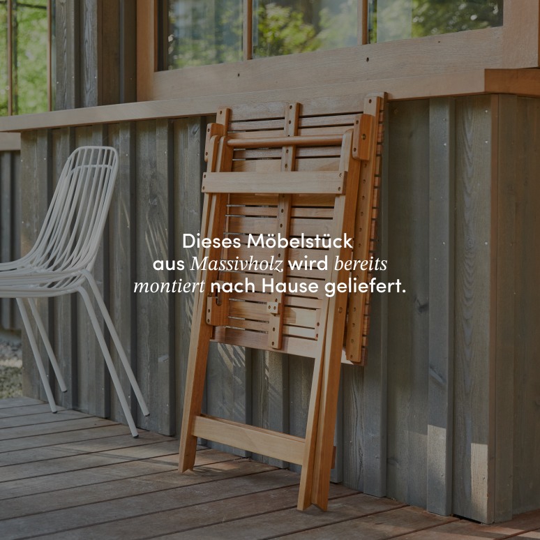 Bistro - Outdoor Gartenmöbel Set aus massiver Akazie, 2 Plätze