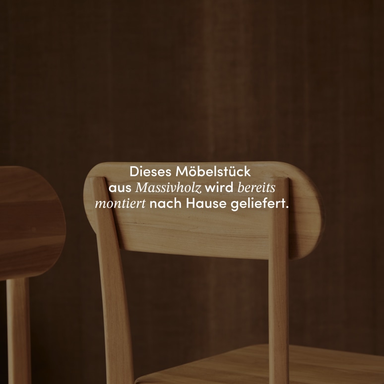 Abel - Stuhl aus massivem Teakholz