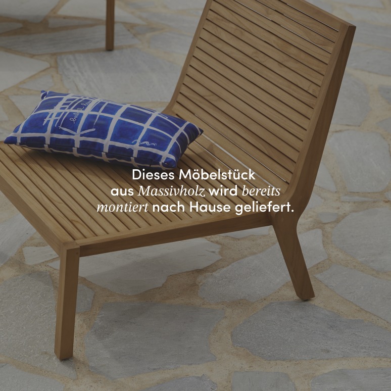 Teo - Gartensessel aus massivem Teakholz