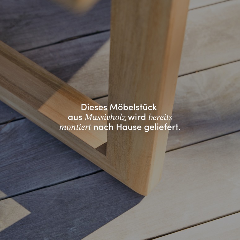 Noah - Gartentisch aus massivem Teakholz, 8-10 Pers.