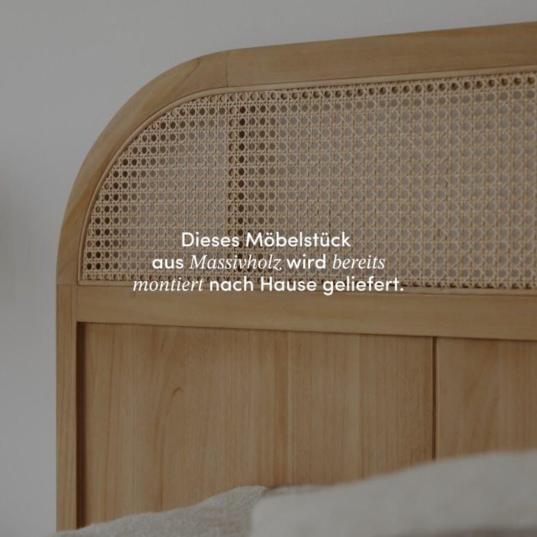 Hector - Bett-Kopfteil aus massivem Teakholz, 190 cm