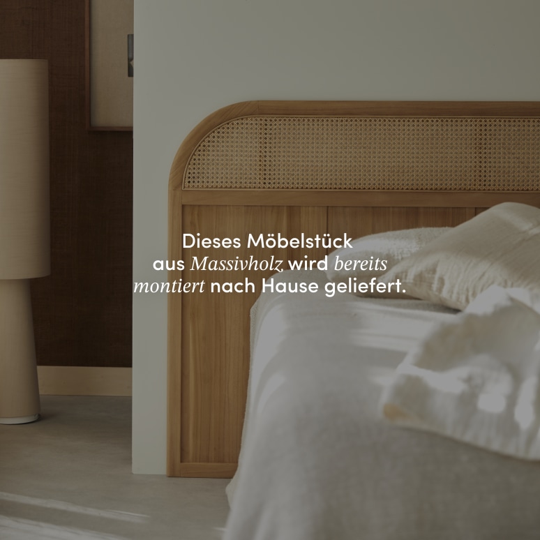 Hector - Bett-Kopfteil aus massivem Teakholz 170 cm